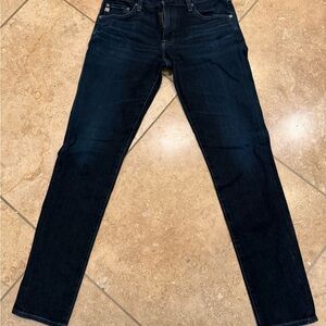 Ag Adriano Goldschmied Slim Straight Dark Indigo Jeans